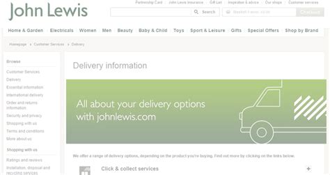 john lewis delivery to northern ireland